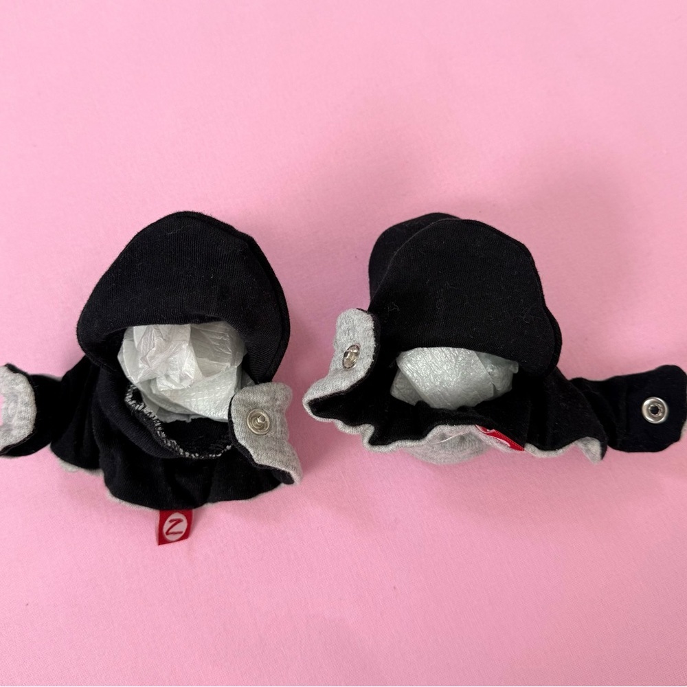 Gray and Black Baby Booties - Picture 5 of 9